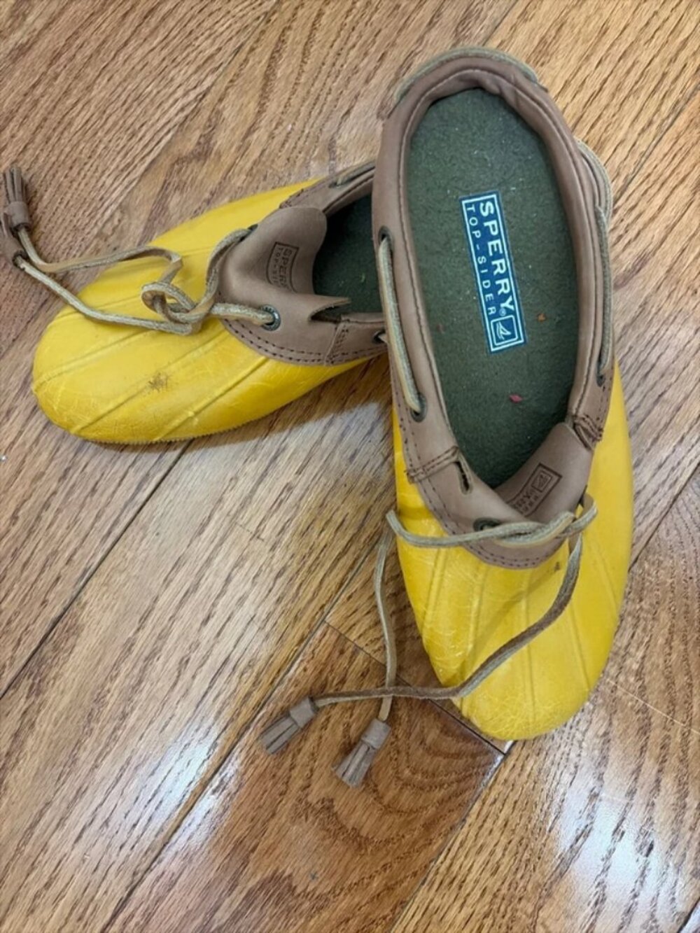 Sperry Top-Sider Yellow Waterproof Duck Shoes Women’s 7.5